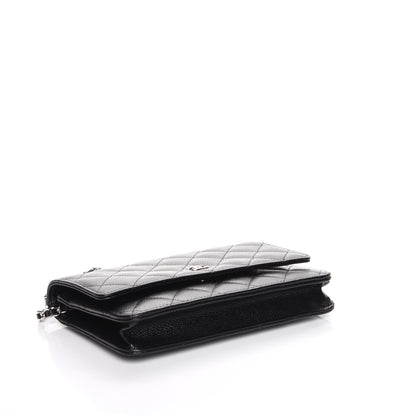 Chanel Caviar Quilted Wallet On Chain WOC Black 4 of 9