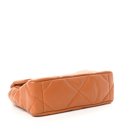 Chanel Lambskin Quilted Medium Chanel 19 Flap Light Brown 4 of 11