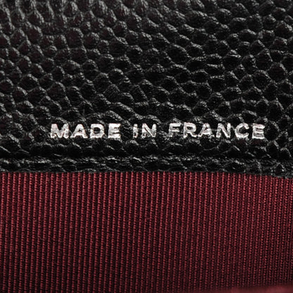 Chanel Caviar Quilted Large Gusset Flap Wallet Black 7 of 8