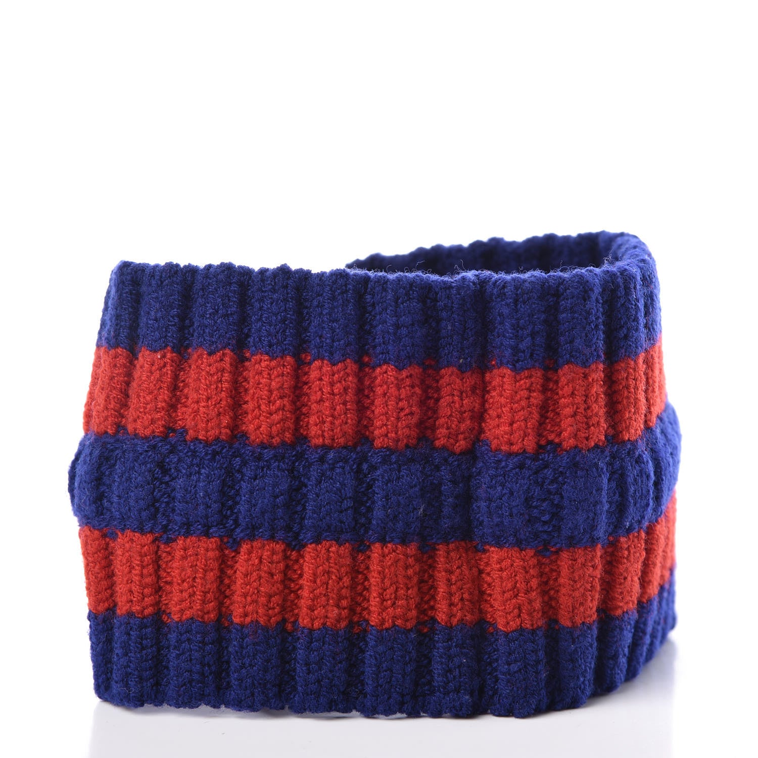 Gucci Wool Web Headband L Blue Red 3 of 6