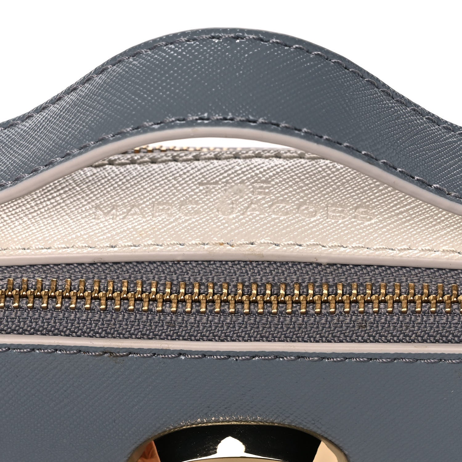 Marc Jacobs Saffiano Small Snapshot Camera Bag Rock Grey 12 of 15