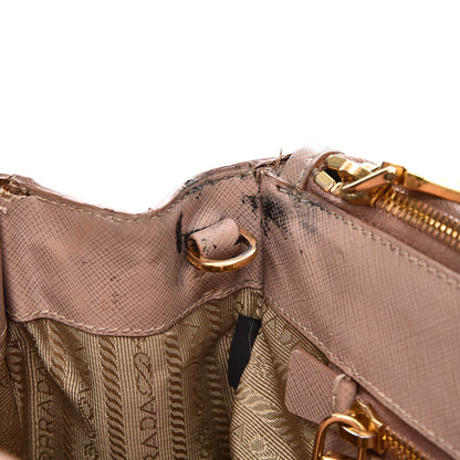 Prada Saffiano Small Galleria Double Zip Tote Cammeo 10 of 25