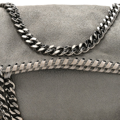 Stella McCartney Shaggy Deer Falabella Fold Over Tote Light Grey 7 of 9