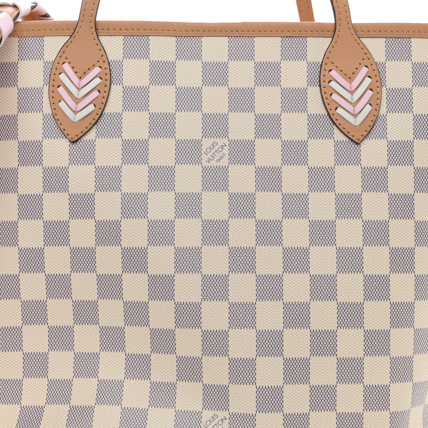 Louis Vuitton Damier Azur Braided Neverfull MM Orange 9 of 13