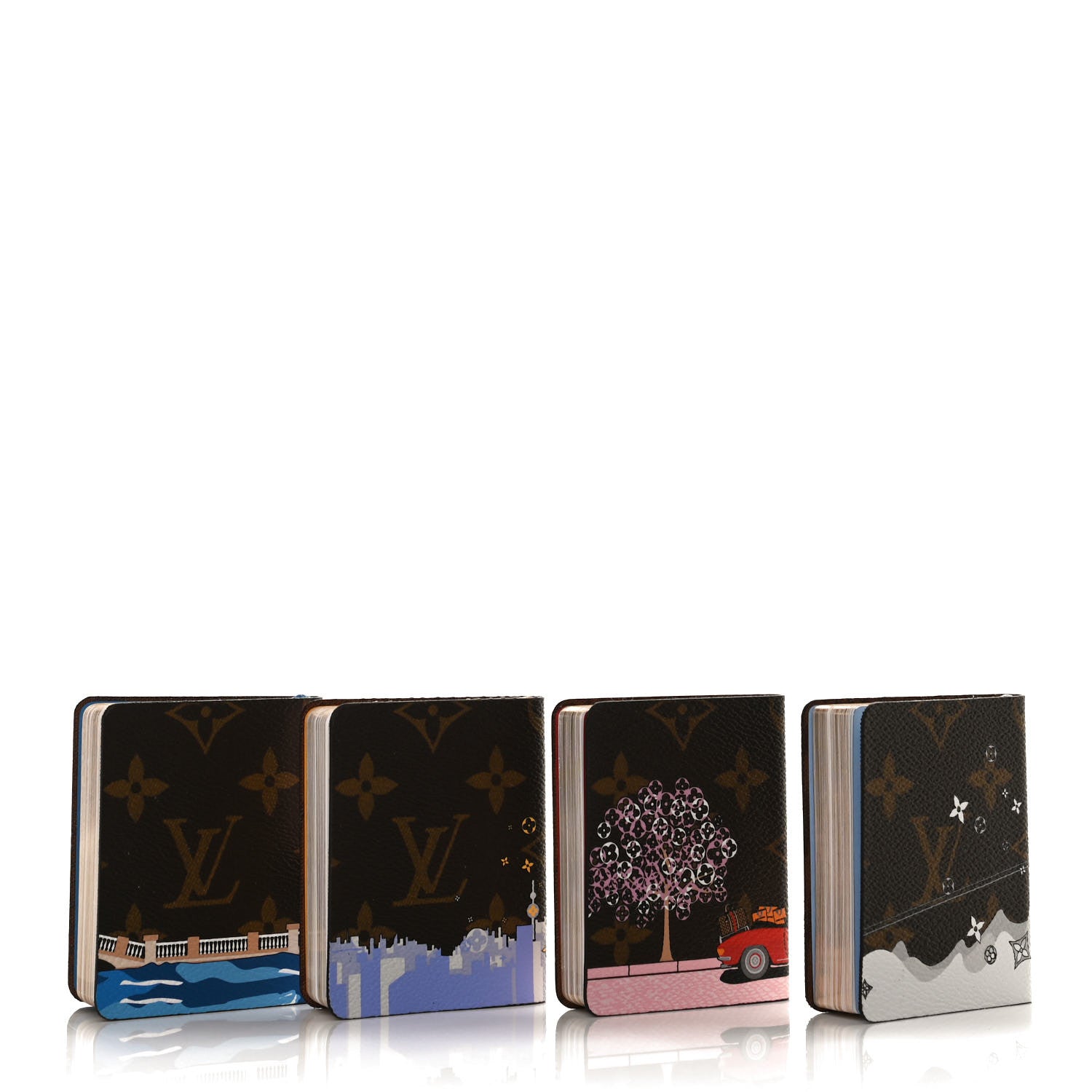 Louis Vuitton Monogram 2019 Christmas Animation Set of 4 Mini Jules Notebooks 3 of 7