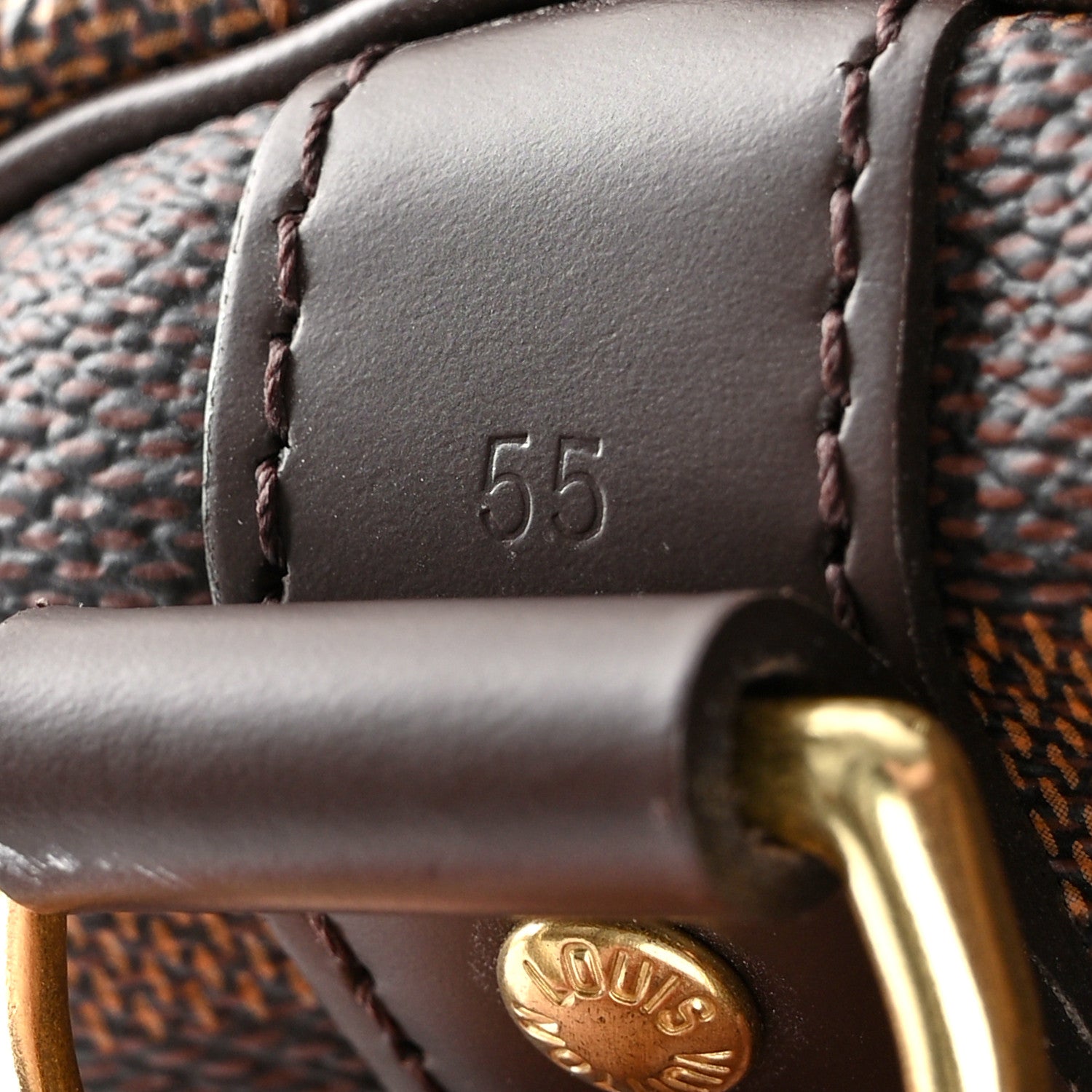 Louis Vuitton Damier Ebene Keepall Bandouliere 55 6 of 9