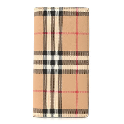 Burberry Vintage Check Continental Wallet Archive Beige 1 of 9