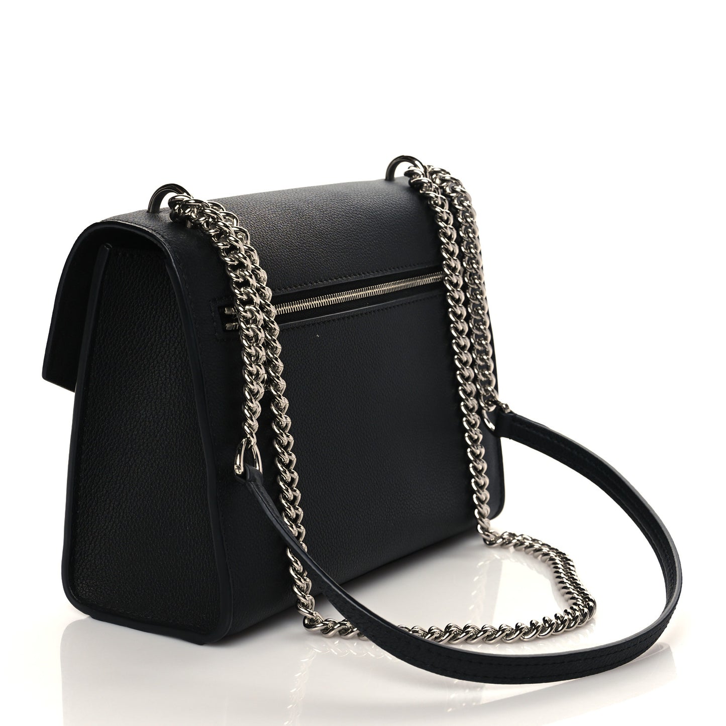 Soft Calfskin Mylockme Chain Bag BB Black