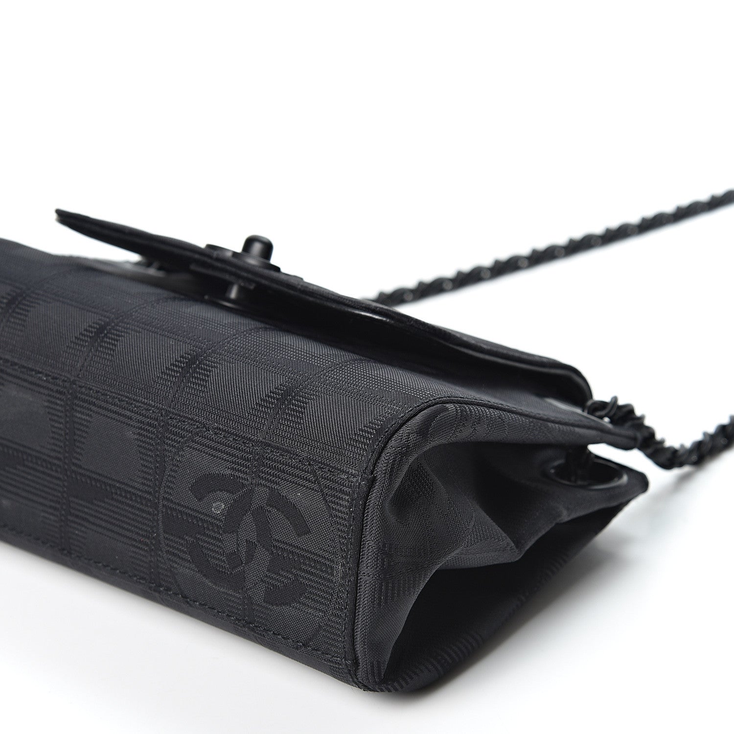 Chanel Nylon Mini Travel Accordion Flap Black 11 of 13