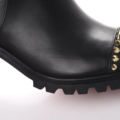 Christian Louboutin Calfskin Napaleona 70 Spikes Boots 40 Black 12 of 15