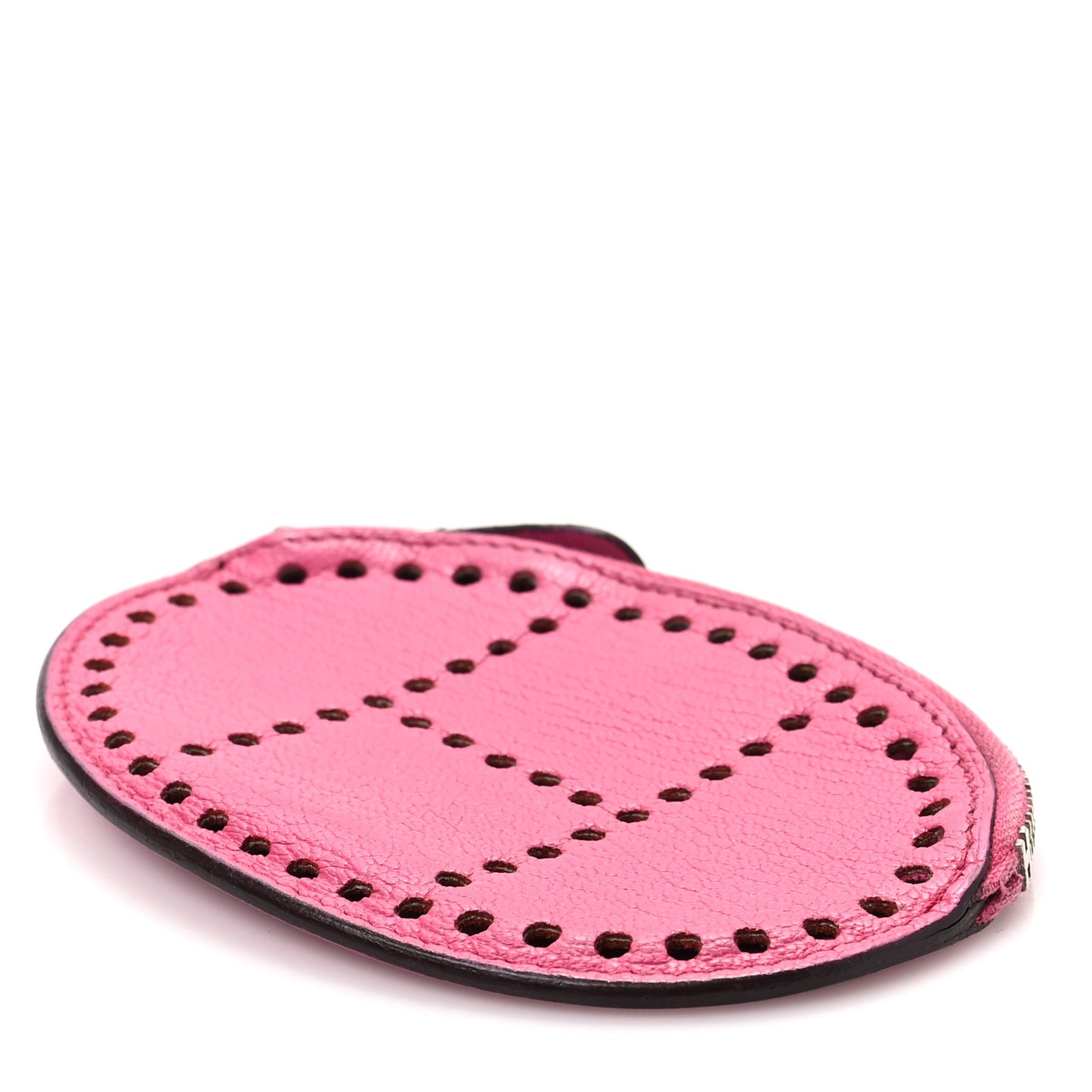 Chevre Mysore Evelyne Coin Purse Rose Pourpre