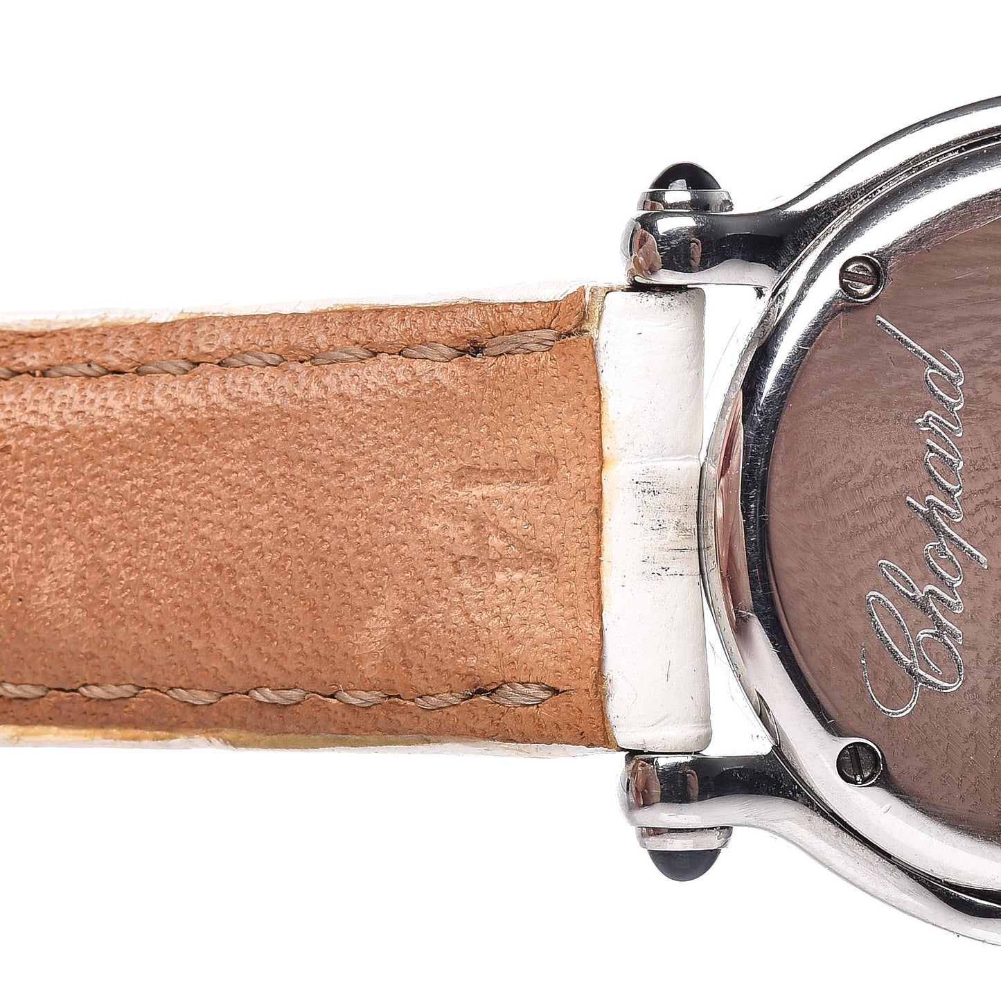 Stainless Steel Alligator Diamond Mother of Pearl 26mm Happy Sport Moon Star Quartz Watch
