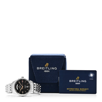 Breitling Stainless Steel 40mm Day Date Automatic Watch Black A45340241B1A1 5 of 5