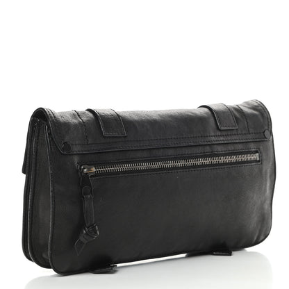 Proenza Schouler Lambskin PS1 Pochette Clutch Black 3 of 9