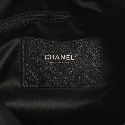 Chanel Glazed Calfskin On The Road XL Flap Black 6 of 8
