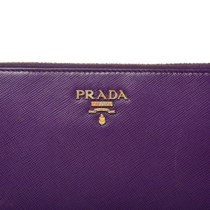Prada Saffiano Metal Zip Around Wallet Viola 8 of 8