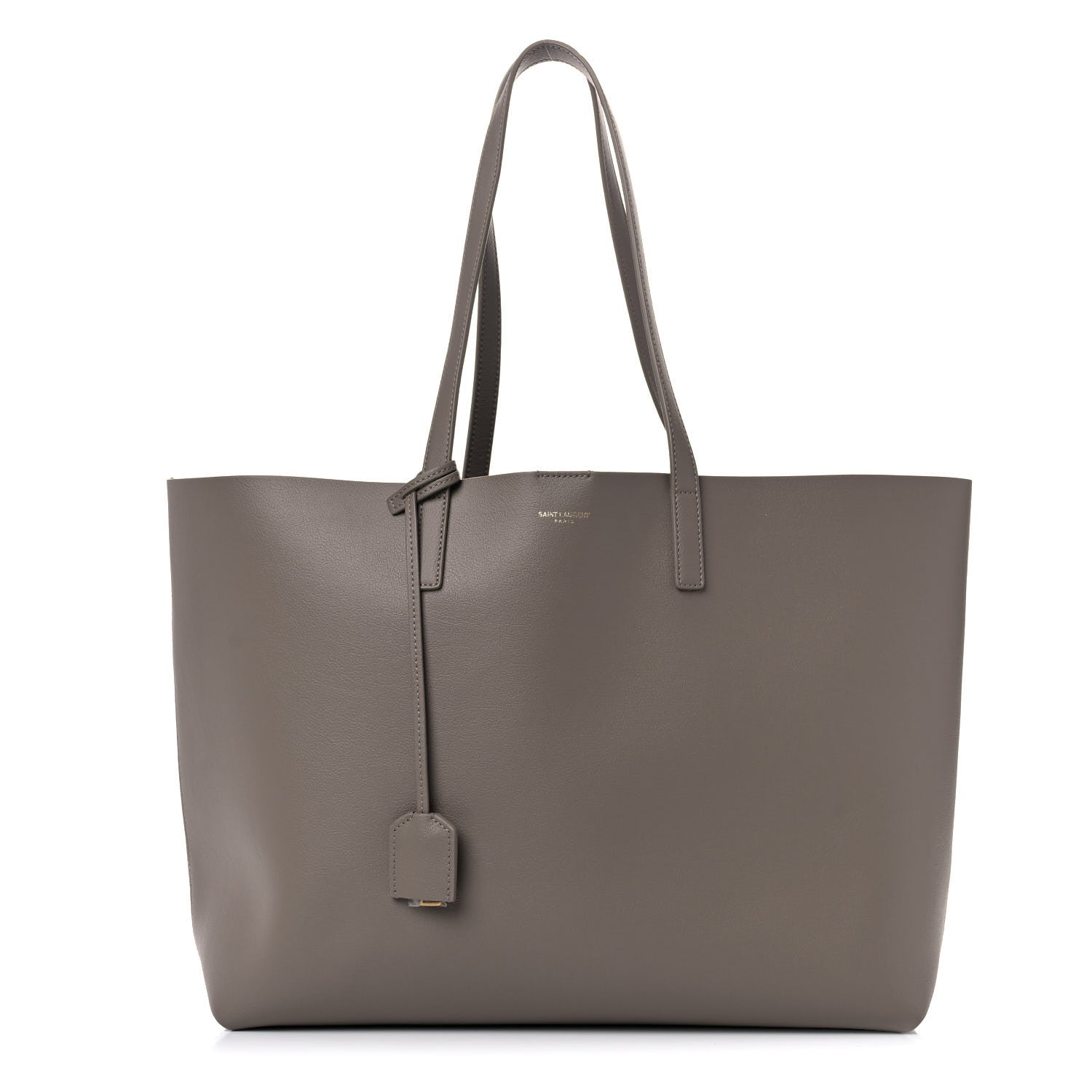 Saint Laurent Calfskin Large Shopping Tote Dark Beige 3 of 16