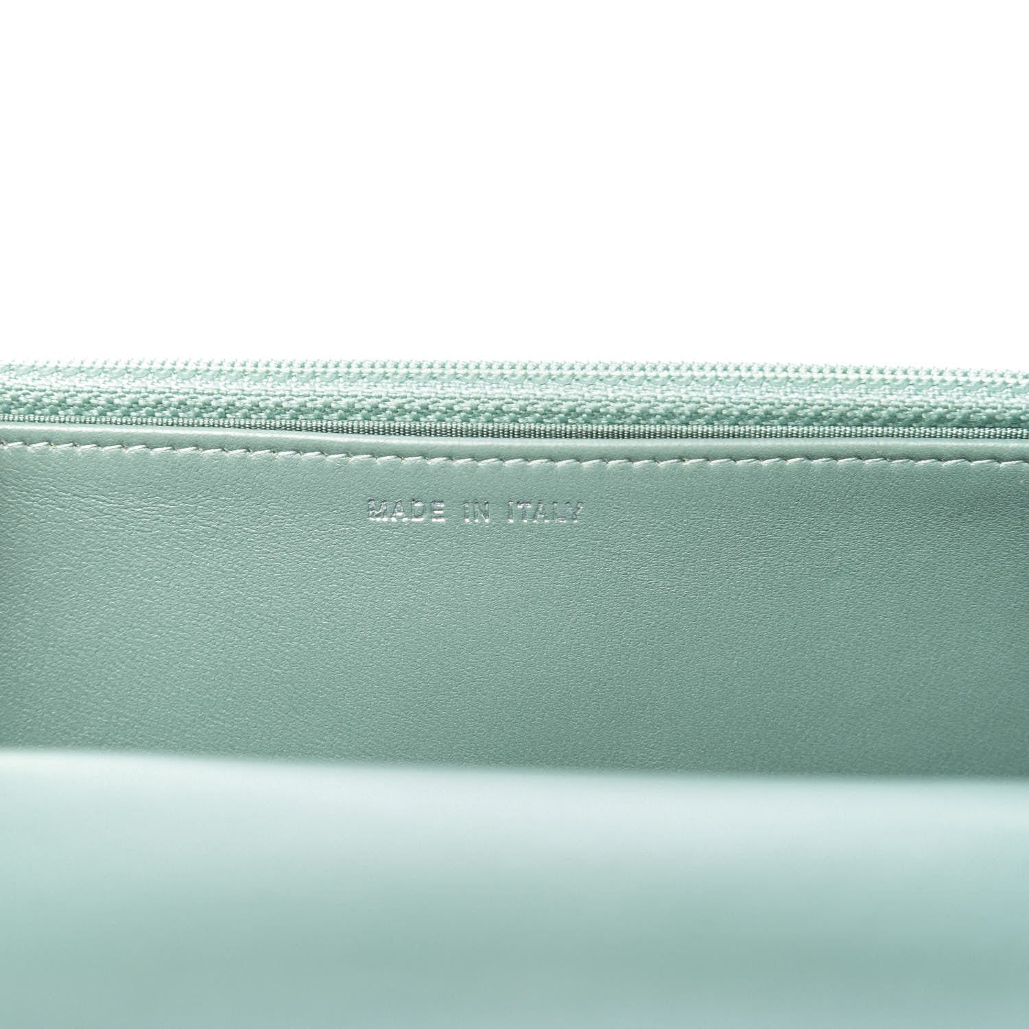 Chanel Lambskin Quilted Trendy CC Wallet On Chain WOC Light Blue 7 of 14