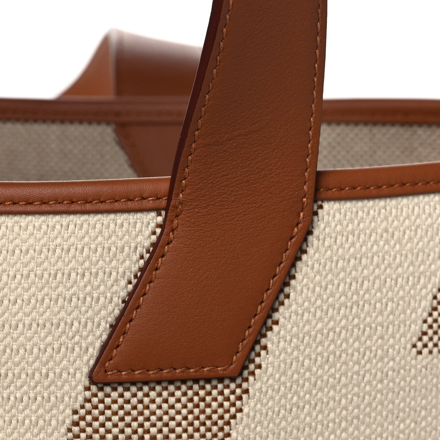 Swift H Canvas Cabas H En Biais 40 Ecru Naturel Gold