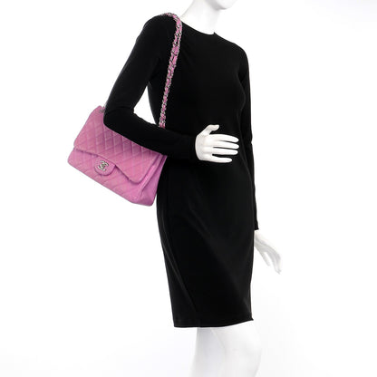 Chanel Lambskin Quilted Jumbo Double Flap Light Purple 3 of 17