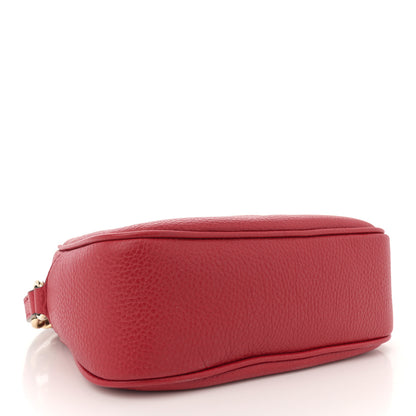 Gucci Pebbled Calfskin Small Soho Disco Bag Vibrant Red 4 of 12