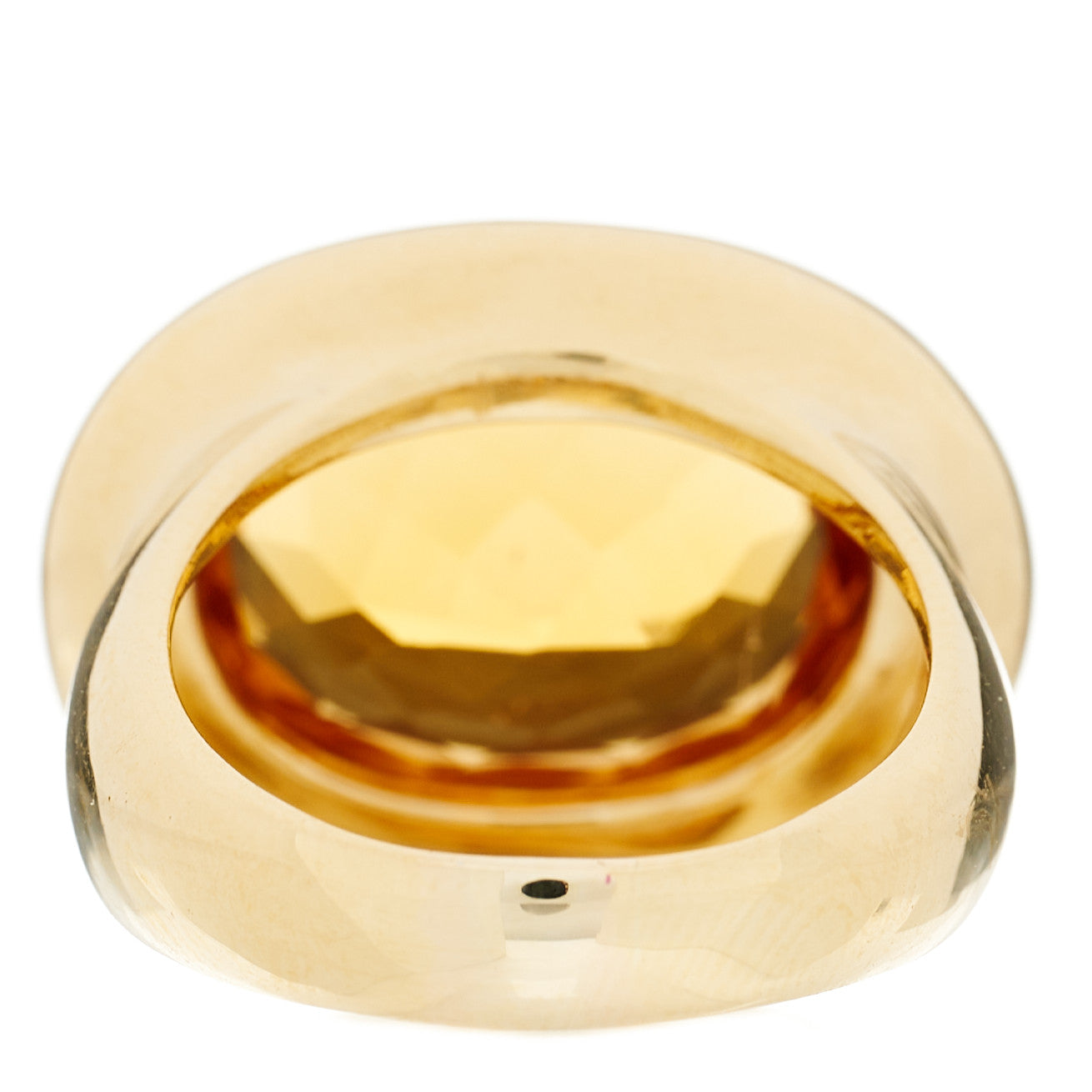 Tiffany 18K Yellow Gold Citrine Paloma Picasso Bezel Set Ring 54 7 4 of 6