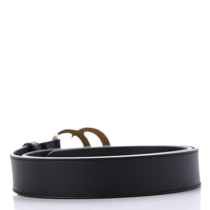 Gucci Calfskin Double G 30mm Belt 80 32 Black 2 of 6