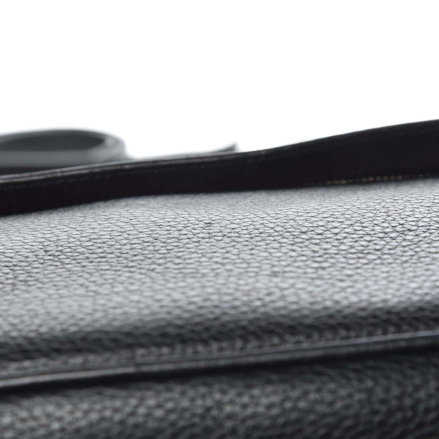 Pebbled Calfskin Soho Briefcase Black
