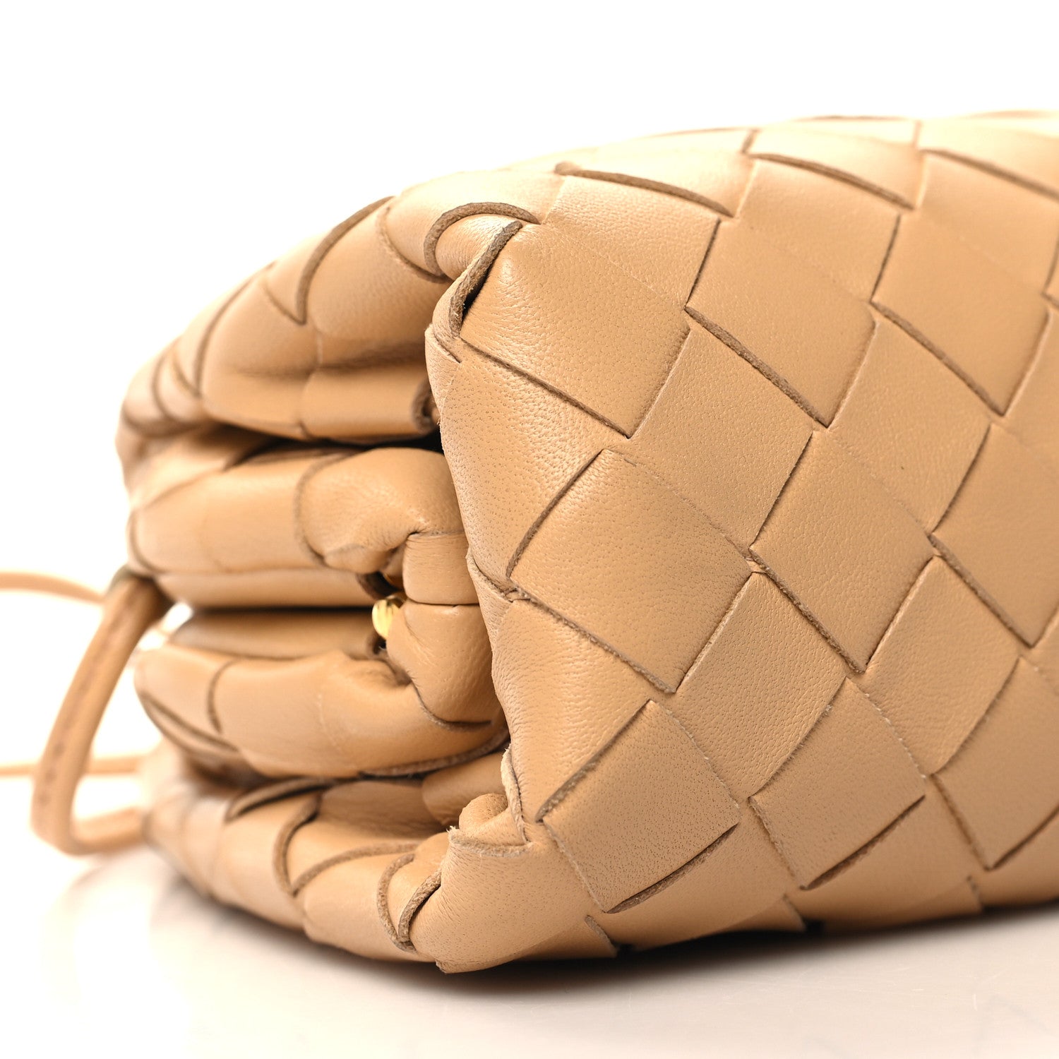 Bottega Veneta BOTTEGA VENETA Nappa Intrecciato The Mini Pouch Almond 9 of 11
