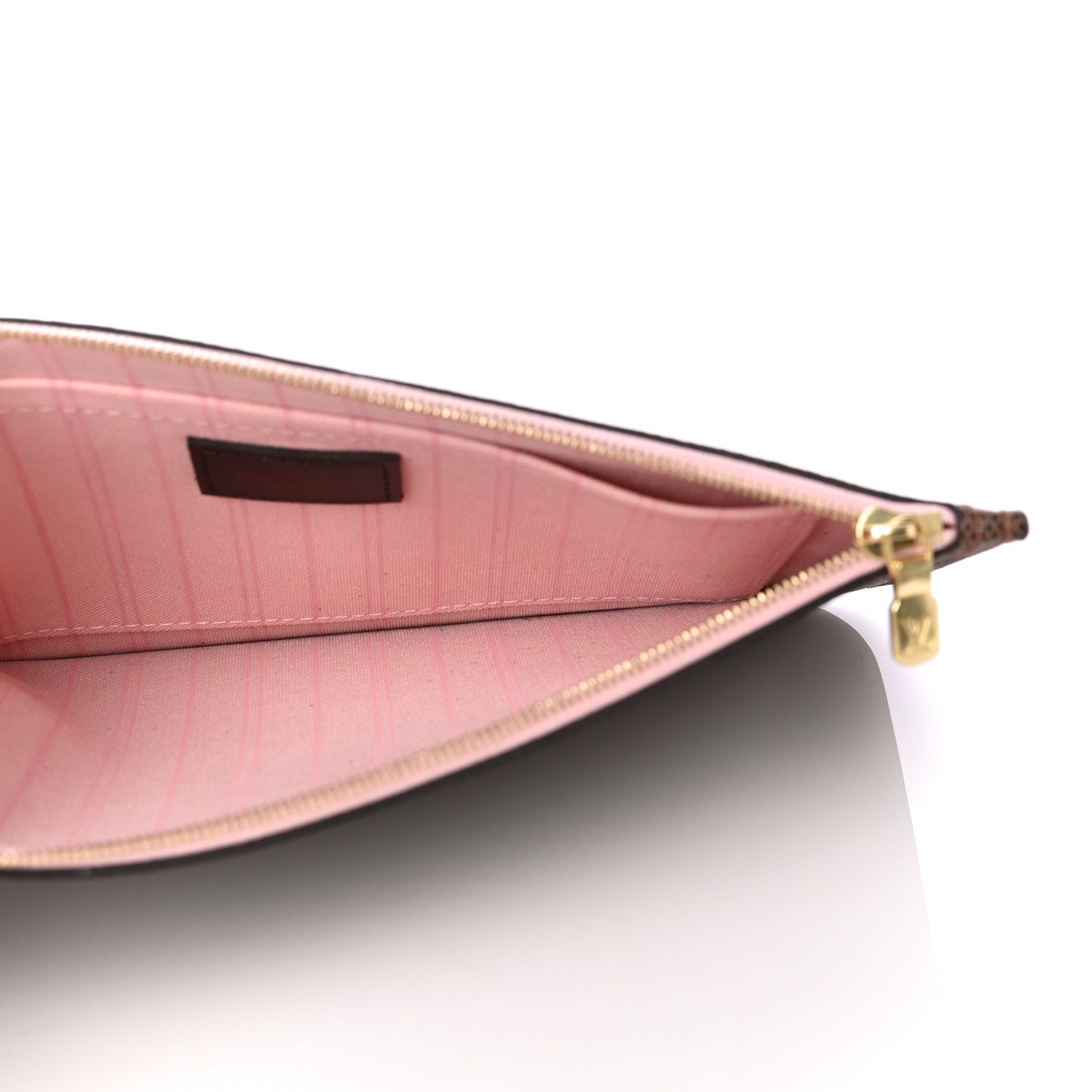 Damier Ebene Neverfull MM GM Pochette Rose Ballerine