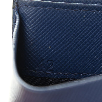 Prada Saffiano Metal Card Case Bleuette 8 of 9
