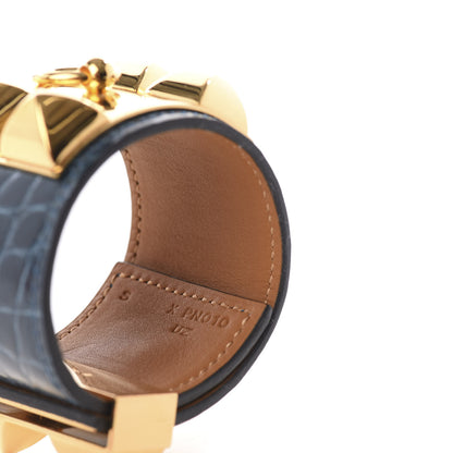 Hermes Shiny Alligator Collier De Chien CDC Bracelet S Colvert 5 of 7