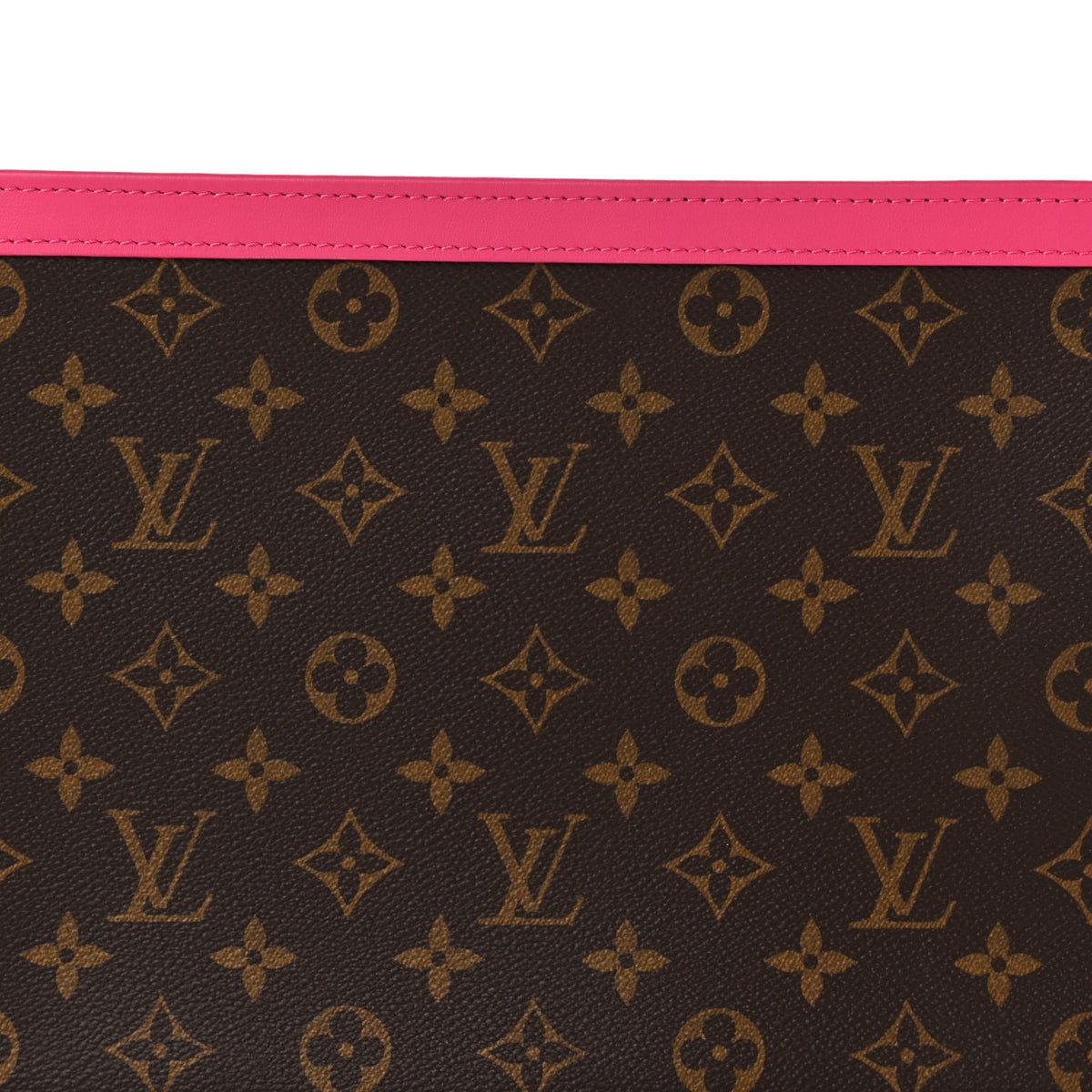 Louis Vuitton Monogram Macassar Pochette Voyage MM Fuchsia 7 of 10
