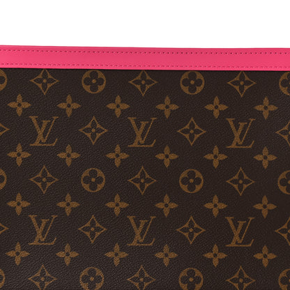 Louis Vuitton Monogram Macassar Pochette Voyage MM Fuchsia 7 of 10