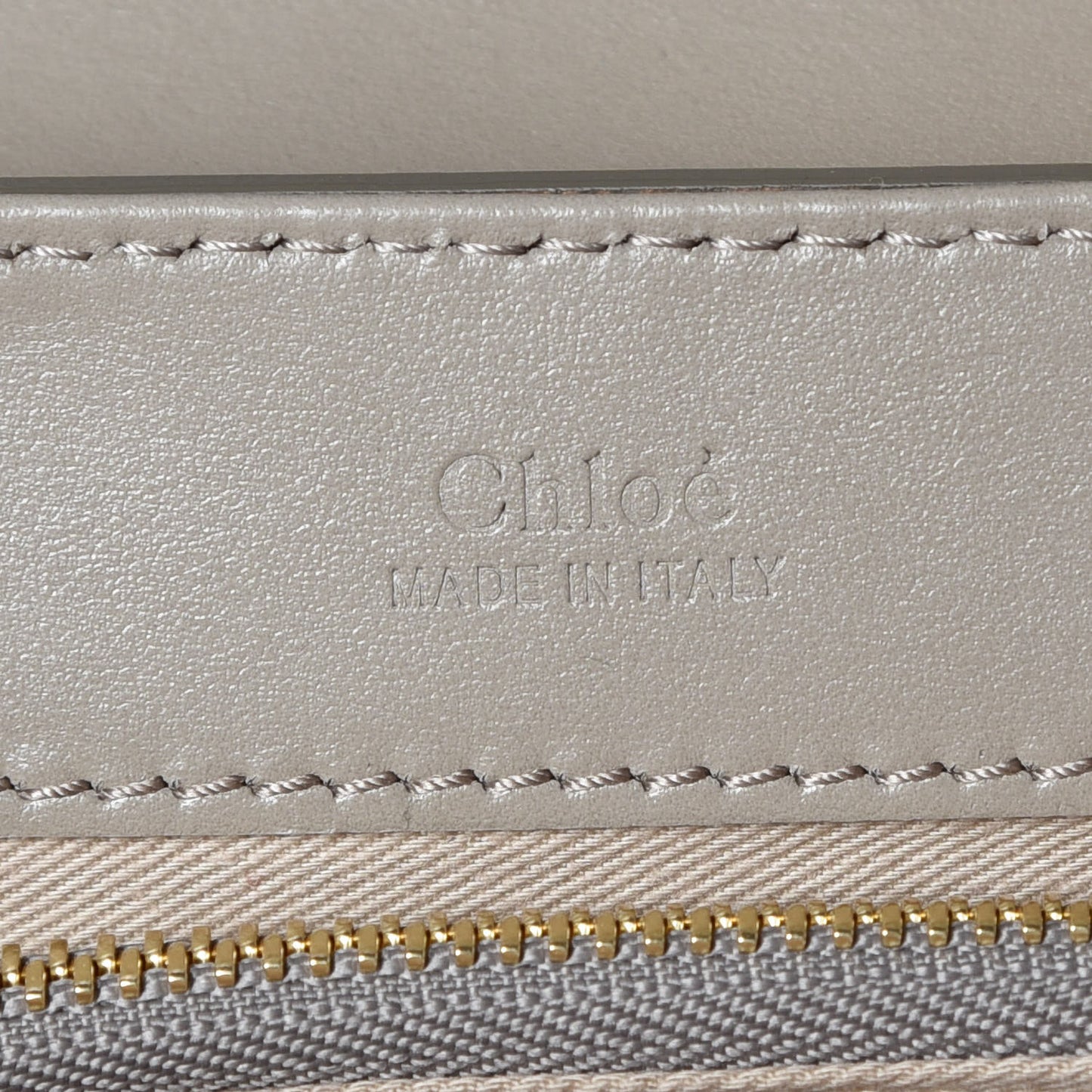Calfskin Small C Double Carry Motty Grey