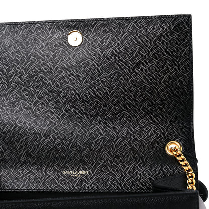 Saint Laurent Grain De Poudre Medium Classic Monogram Kate Satchel Black 12 of 15