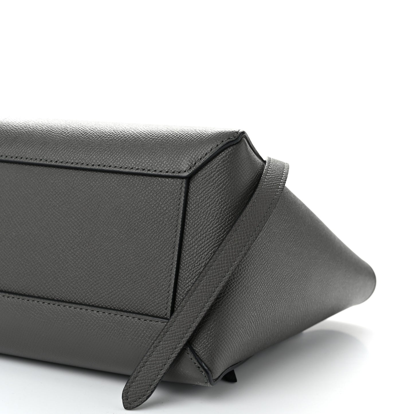 Grained Calfskin Micro Belt Bag Grey