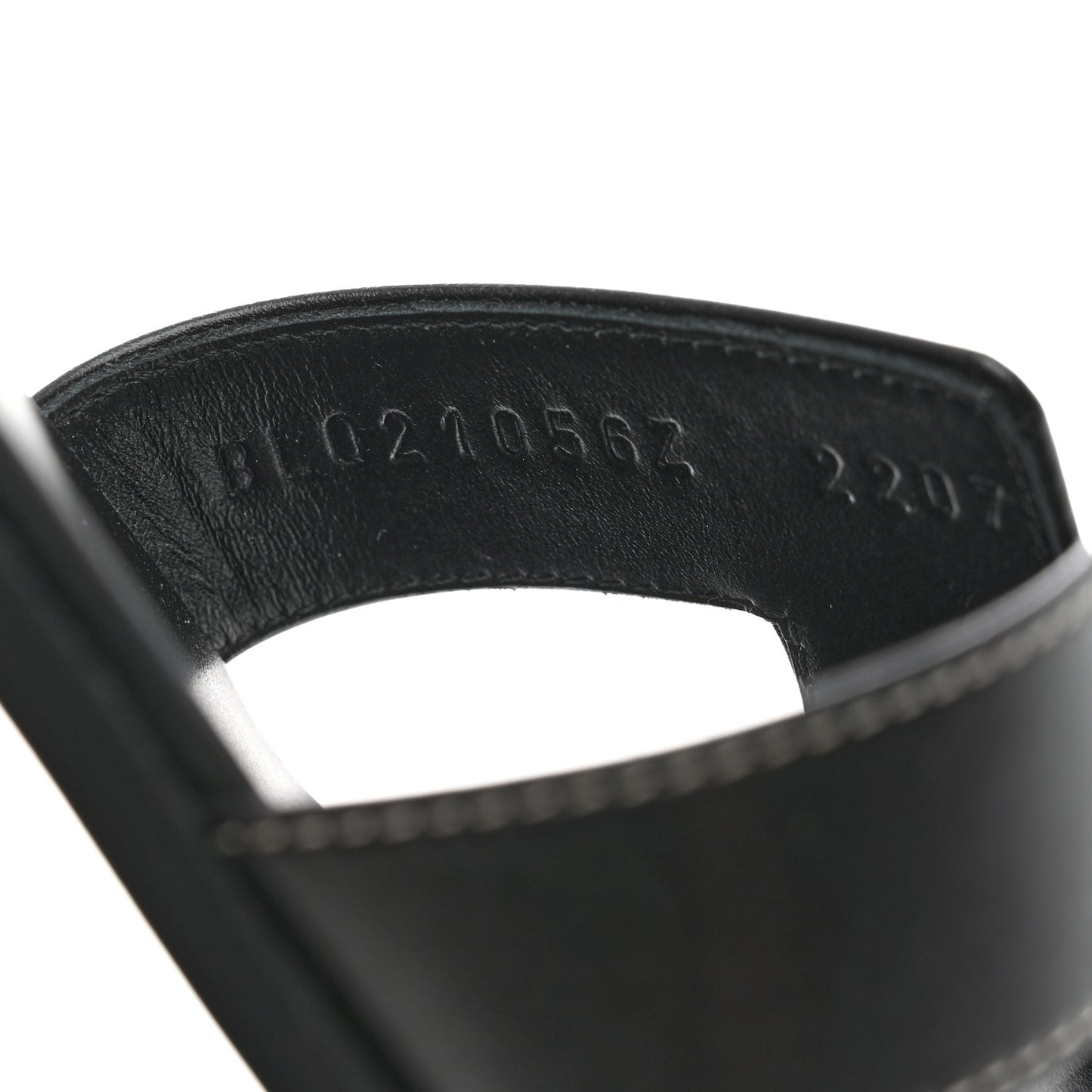 Box Calfskin Oran Sandals 39 Black