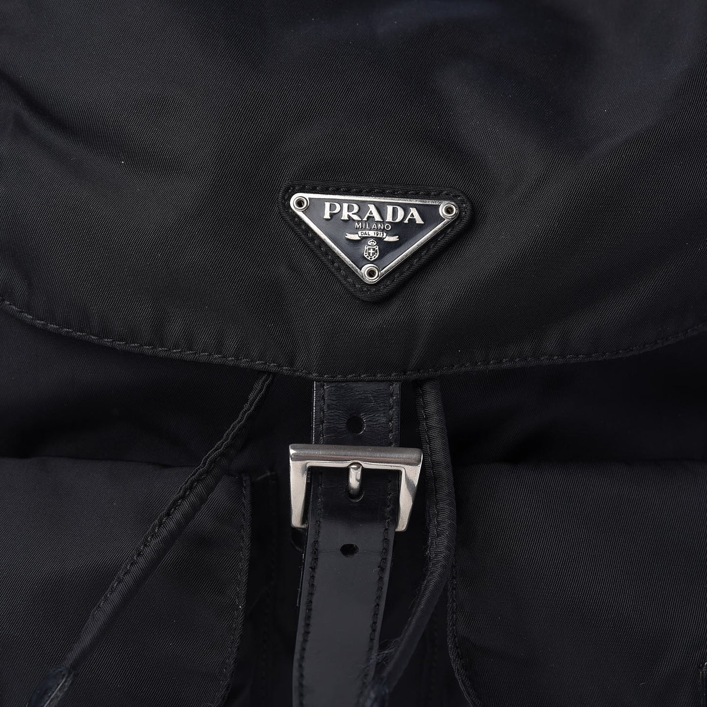 Nylon Vela Medium Backpack Black