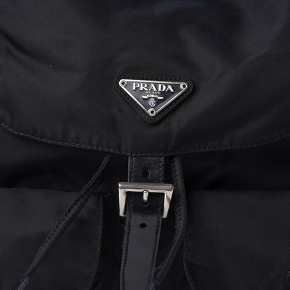 Prada Nylon Vela Medium Backpack Black 14 of 17