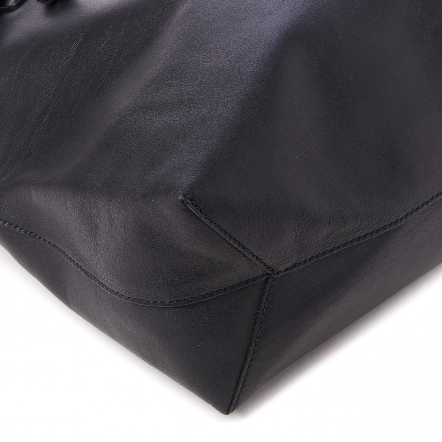 Calfskin Park Avenue Horsebit Small Tote Black