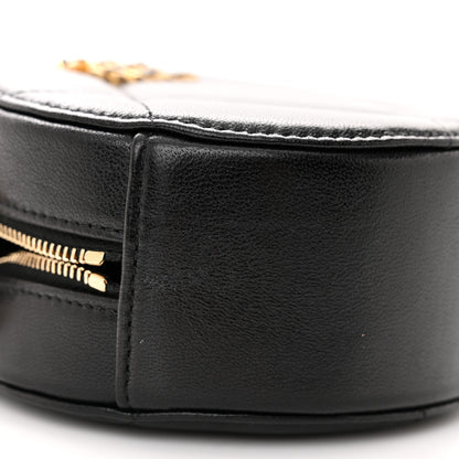 Chanel Lambskin Quilted Chanel 19 Round Clutch With Chain Black 9 of 11