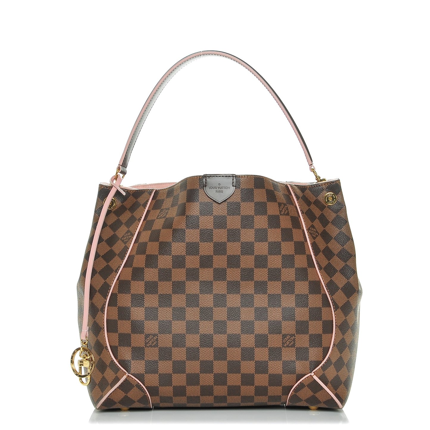 Damier Ebene Caissa Hobo Rose Ballerine