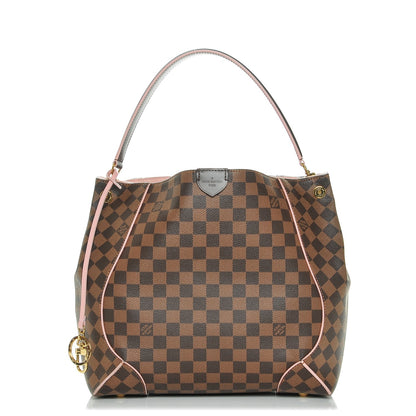 Louis Vuitton Damier Ebene Caissa Hobo Rose Ballerine 1 of 6