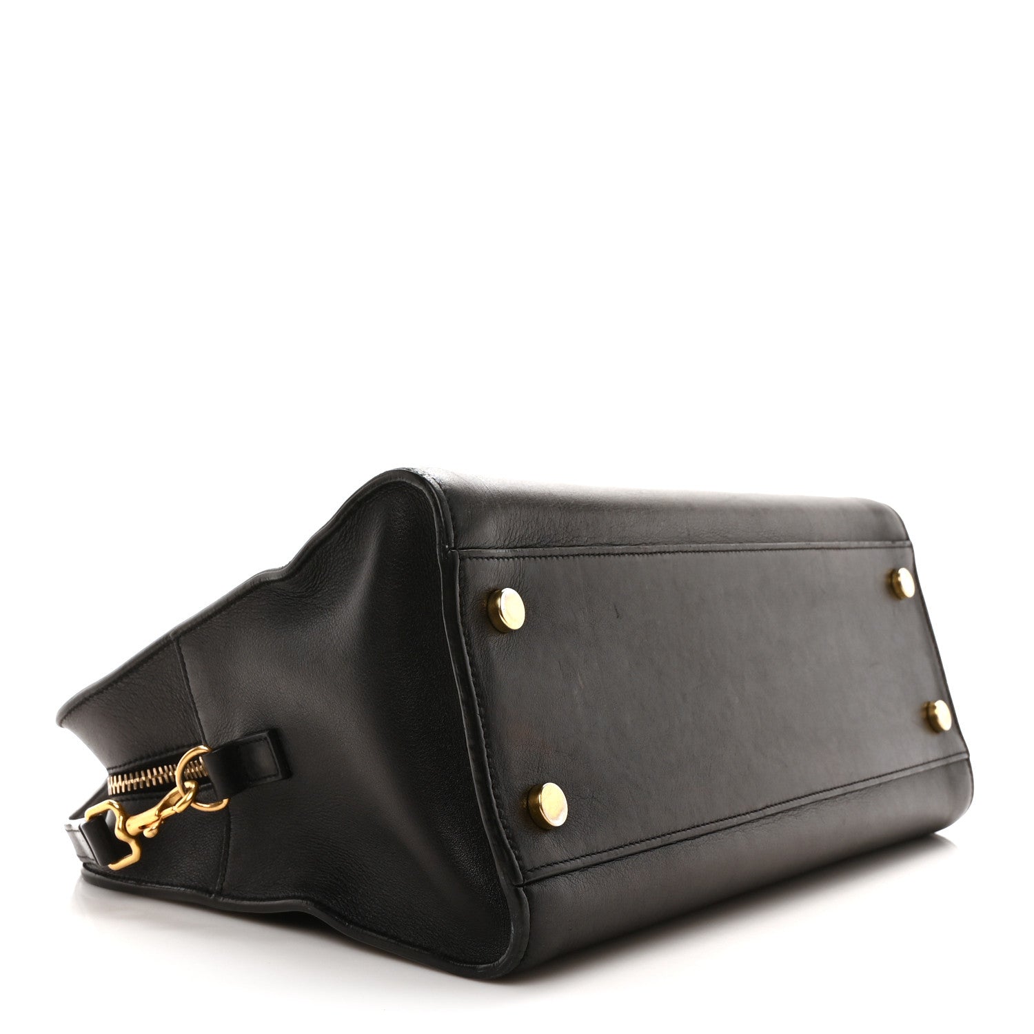 Saint Laurent Smooth Calfskin Small Monogram Cabas Black 4 of 9