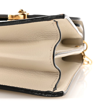Gucci Calfskin Snakeskin Studded Medium Ottilia Top Handle Bag White 10 of 10