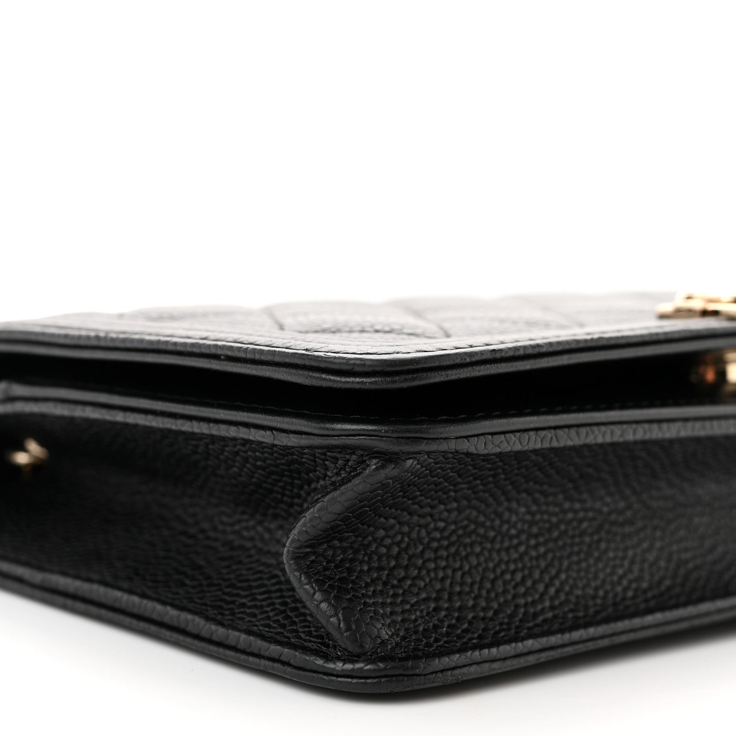 Chanel Caviar Quilted Boy Wallet On Chain WOC Black 10 of 13