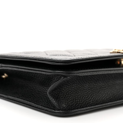 Chanel Caviar Quilted Boy Wallet On Chain WOC Black 10 of 13