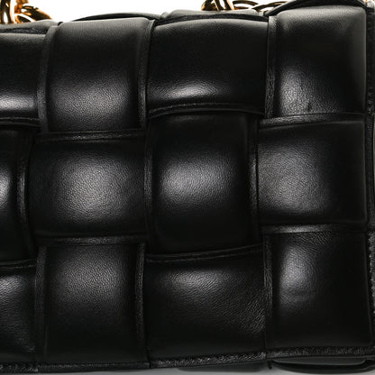 Bottega Veneta Lambskin Maxi Intreccio Padded Chain Cassette Crossbody Bag Black 23 of 33