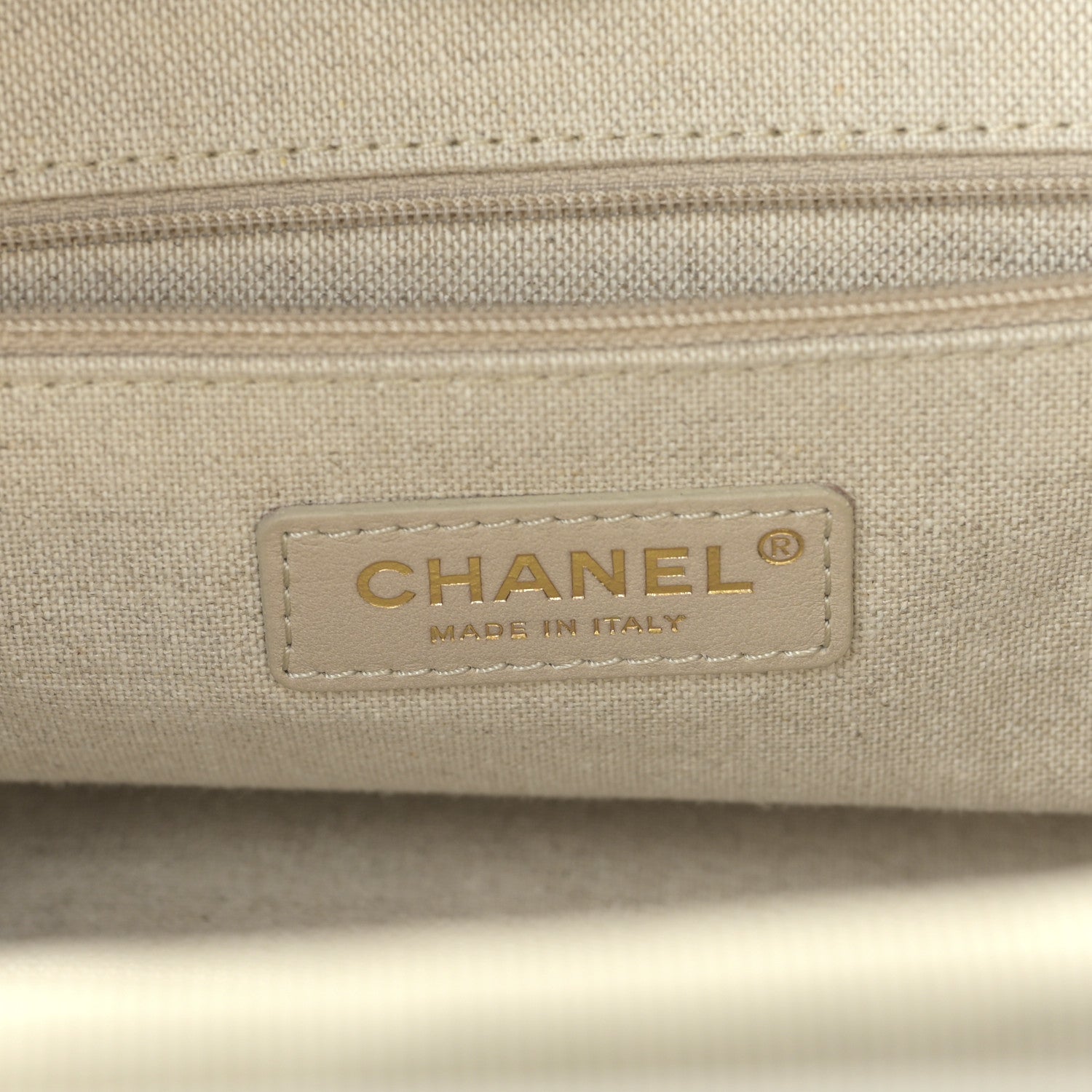 Chanel Mixed Fibers Calfskin Small Deauville Tote Light Grey 7 of 10